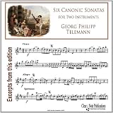 Six Canonic Sonatas (for Two Instruments)