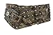 TFJ Women Extra Wide Western Fashion Hip Belt Big Metal Buckle Beads Studs Silver S M L Xl