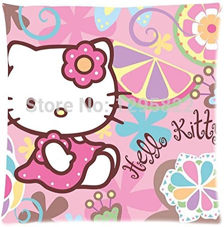 easyLife Wonderful Cute Hello Kitty Pillow Case 18*18 One Sides Pop Style (Pc18-991)