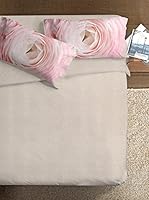 Ipersan Juego De Funda Nórdica Fine-Art Disegno Peonia (Beige/Rosa)