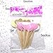 DOOXOO Bridal Shower Cupcake Toppers Chic Bridal Shower Girly Bridal Shower Heart Cupcake Toppers Bridal Shower Decor Bachelorette (Set of 36)