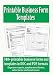 Printable Business Form Templates