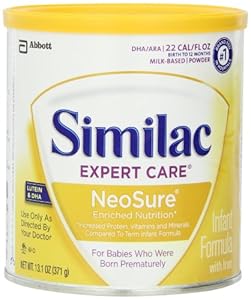 Similac NeoSure Infant Formula Powder with Iron, 13.1-Ounces (Pack of 6) (Packaging May Vary)