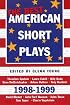 The Best American Short Plays 1998-1999 (Best American Short Plays)