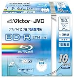 ビクター｜Victor 映像用ブルーレイディスク  LTH  1回録画用 130分 25GB 2倍速 ワイドホワイトプリンタブル 10枚 BV-R130GL10