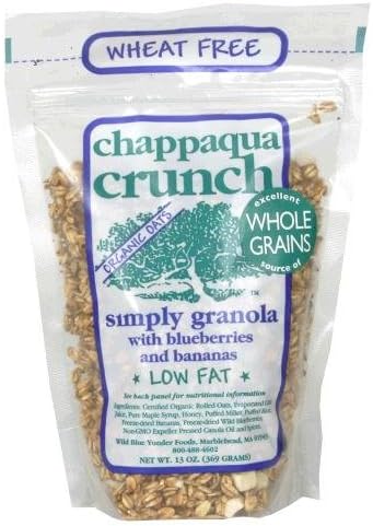 Chappaqua Crunch Simply Granola with Blueberries & Bananas, 13-Ounce Pouches (Pack of 6)