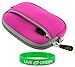 rooCASE Neoprene Sleeve (Magenta) Carrying Case Pentax Optio W80 Waterproof Digital Camera Cardinal Red