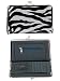 Beautiful Zebra Print Snap Clutch Evening Wallet Purse