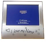 'I Love My Nana' Photo Frame (Silver Colour - takes a 5 x 3.5 photograph)