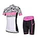 Baleaf Women's Short Sleeve Cycling Jersey 3D Padded and Shorts Set