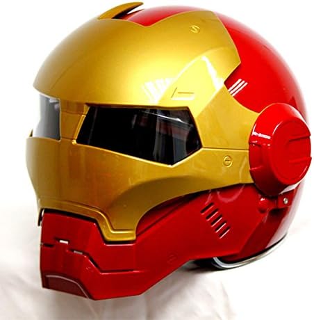 LC Prime® Masei 610 Atomic Man Motorcycle Modular Open Face HJC Icon DOT Helmet