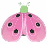 4″ Small Green Pink Shimmer Ladybug Decorations – ladybugs hanging nylon nursery bedroom girls room ceiling wall decor, wedding birthday party baby bridal shower