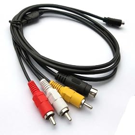 Sony VMC-15FS VMC15FS AV A V Cable Cord Lead Wire for HandyCam MiniDV DCR-DVD350 E,... by Hitech