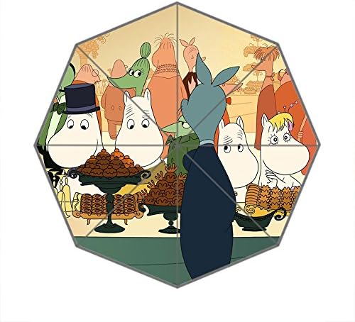 Custom Foldable Umbrella Diy Lovely Moomin Cartoon Design