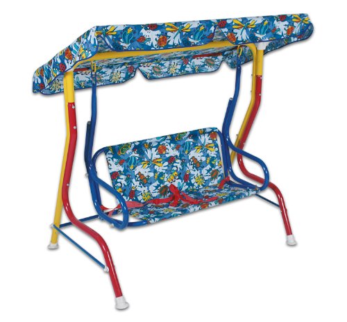 Junior-Joker Club Kinder-Gartenschaukel, Stahlrohrgestell, Bez&uuml;ge aus Polyester- Baumwollgewebe