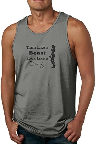 Men Muscle Tee Train Like A Beast Look Like A Beauty