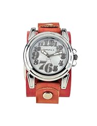 Nemesis Womens Trendy Oversized Pink Leather Watch Steko LTD