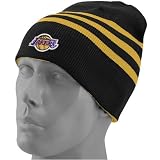 adidas Los Angeles Lakers Black-Gold Team Preferred Reversible Knit Beanie