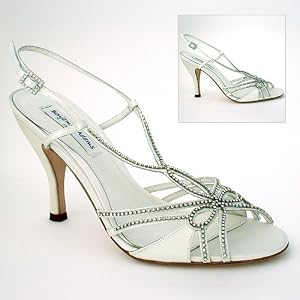 Buy Marilyn Rhinestone Beaded Bridal Sandals by Benjamin Adams