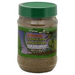 Tadin Tea, Linaza Molida Reforzada (Reinforced Ground Flax Seed), 7.8-Ounce Bottle (Pack of 4)