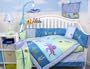 SoHo Deep Sea Aquarium Baby Crib Nursery Bedding Set 13 pcs included Diaper Bag with Changing Pad & Bottle Case