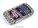 Smile Case Leopard Bling Rhinestone Crysal Jeweled Snap on Full Cover Case for Blackberry Curve 8520 8530 (8520-Bling Leopard Light) thumb