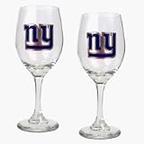 New York Giants 2 Piece Wine Glass Set