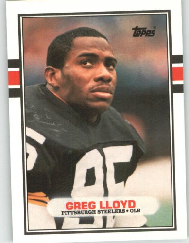 1989 Topps Traded #115 Greg Lloyd RC - Pittsburgh Steelers (RC - Rookie Card)(Football Cards)