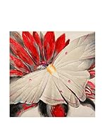 Arte Dal Mondo Panel Decorativo Paolo Rossini Farfalla Su Fiore