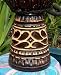 Deep-Carved African-Style Djembe Drum, Antique Chocolate- 19"-20" Tall x 10"-11" Head