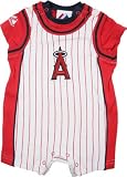 Los Angeles Angels of Anaheim Baby Pinstripe Romper