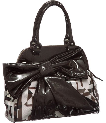 Patent Bow Crossbody Convertible Tote