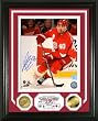 Henrik Zetterberg Autographed Gold Coin Photo Mint