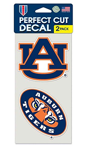 NCAA Auburn University Perfect Cut Decal (Set of 2), 4