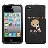 iPhone 4 4S New Orleans Saints Black Superior Helmet Snap on Hard Cover
