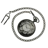 ESS - Montre Goussets - Montre de Poche - Quartz - Classique - Noir Blanc - Neuve