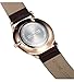 Tophill Sf210 Men's Slim Classic Quartz Watch Brown Leather Black Dial Rose Gold Case