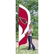Arizona Cardinals NFL Applique & Embroidered Tall Team Flag (102"x30")