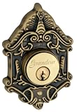 Grandeur GS60-GVCGVC-KD-VB Grande Victorian Deadbolt, Single Cylinder, Vintage Brass Finish