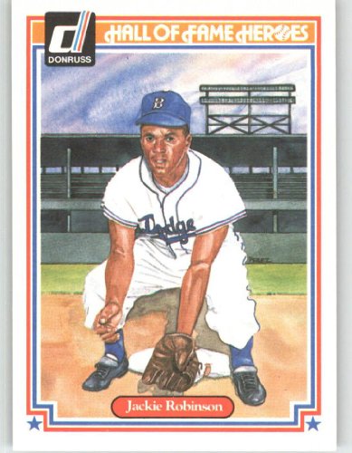 1983 Donruss HOF Heroes #6 Jackie Robinson - Brookln Dodgers (Hall of Fame) (Baseball Cards)