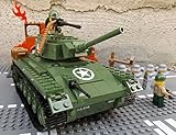 Modbrix 2457 - ★ US ARMY M24 Chaffee inkl. custom US MARINES Soldaten aus original Lego© Teilen ★ thumbnail