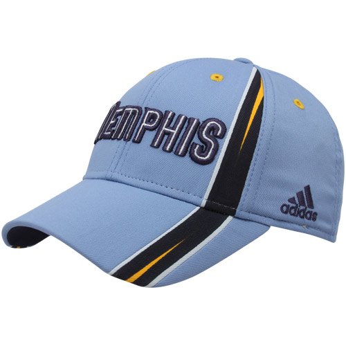 NBA adidas Memphis Grizzlies Light Blue Team Jersey Pro Shape Structured Flex Hat (Large/X-Large)