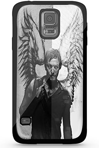 Daryl Dixon Black and White Angel Wings for Iphone and Samsung Galaxy (Samsung Galaxy s5 black)