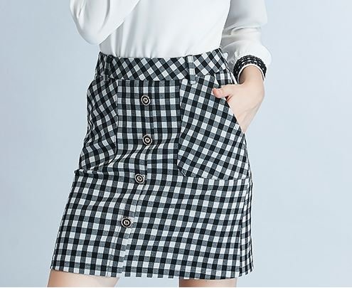 (ALLURE) デニム スカート タイト ダメージ ミニ ブルー AF0510