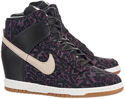 Nike Women's Dunk Sky HI PRM Black/Linen Casual Shoe 6.5 Women US