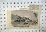 Earthquake In Japan Sinking The Diana Ship 1856 Print