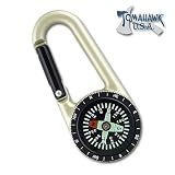 Clip-on Compass Carabiner