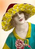 Review Danetre Gifts  / 1920's Fashion Image No10 **7.5cm x 5cm Acrylic Fridge Magnet**