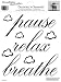 Pause Relax Breathe Words Wall Decor Stickers Sayings