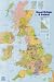 British Isles Map Subject Poster Print, 24x36